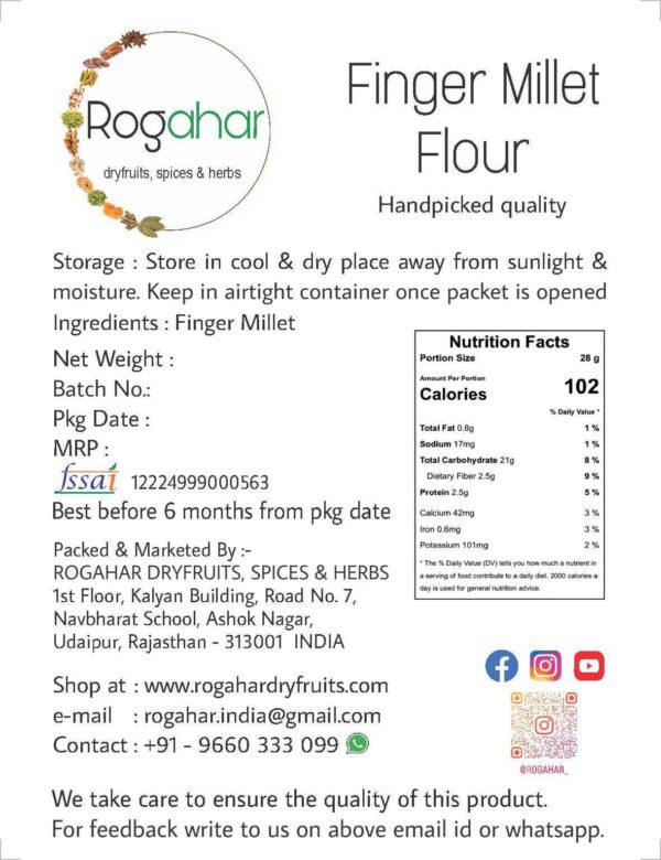 Finger Millet Flour | Ragi Atta - Image 2